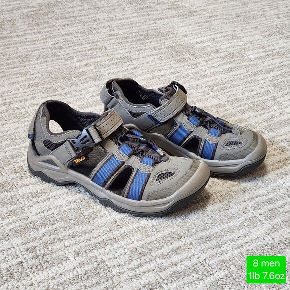 Teva mens Omnium 2 Water Sandals gray size 8